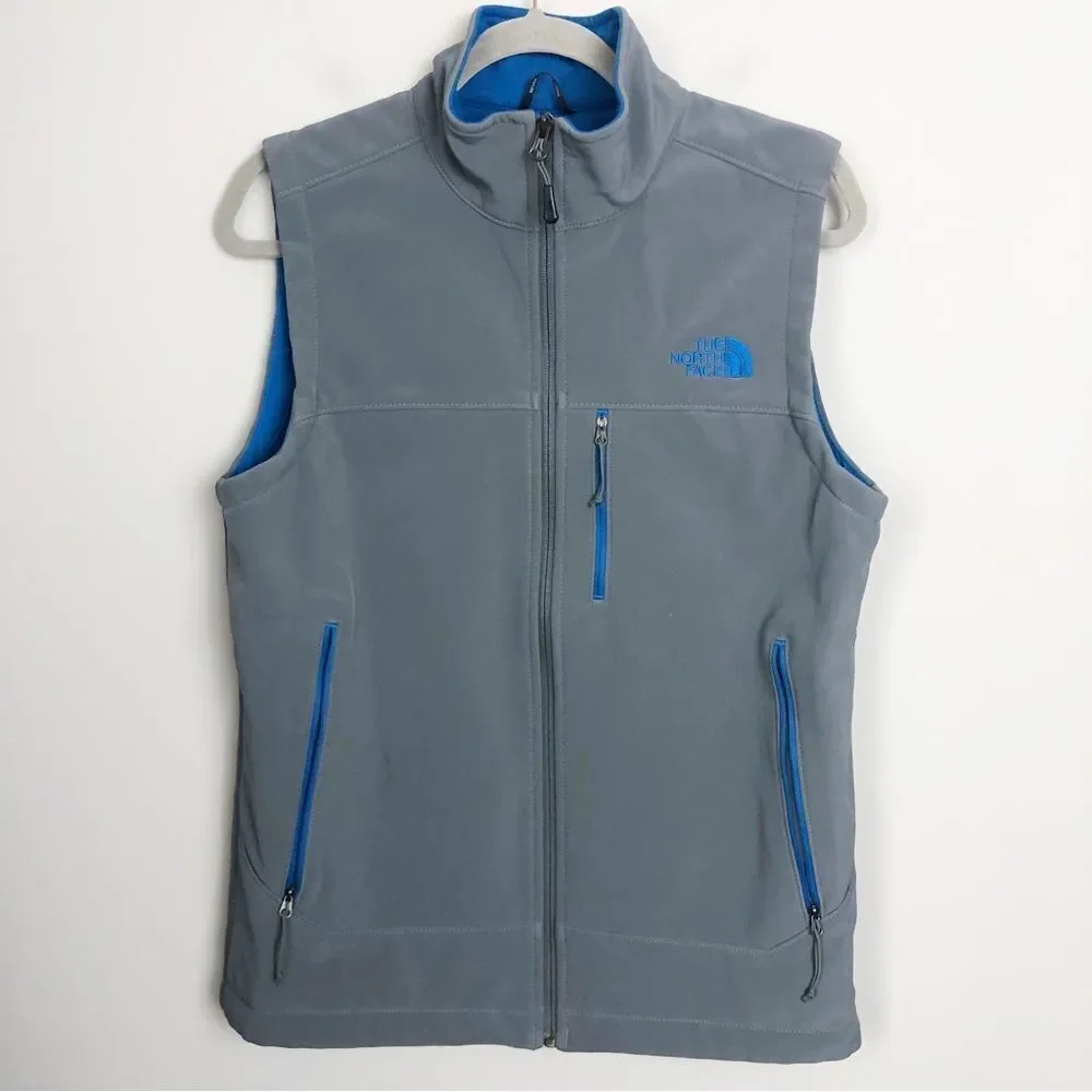 THE NORTH FACE | Apex Bionic Zip Front Vest Gray & Turquoise Men’s Size Small